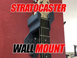 AC DC Guitar Stratocaster Wall mount support