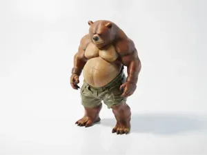 Boxer Bear Figurine Animal Collectible