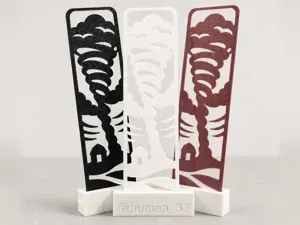 Tornado Landscape Cutout Bookmark | One-Color