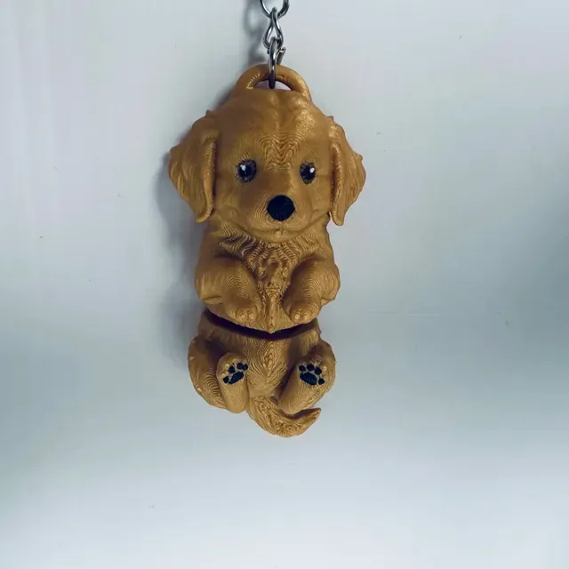 Sweet Flexi Golden Retriever Keychain — Фото 3 из 3