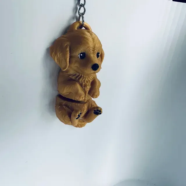 Sweet Flexi Golden Retriever Keychain — Фото 2 из 3