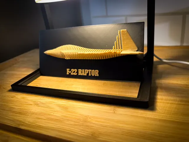 F22 Raptor Fighter Jet - Layered Art Sculpture — Фото 4 из 4