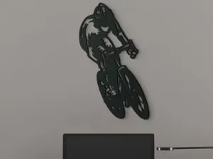 3D Wall Sticker Cyclist