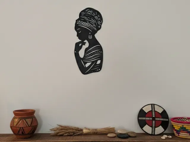 African Elegance - Silhouette Wall Art