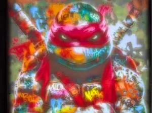 TMNT Raphael Pop/Street Art litho