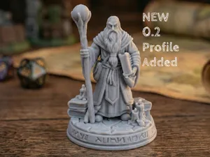 Elder Wizard - Archmage Miniature (32mm Scale)
