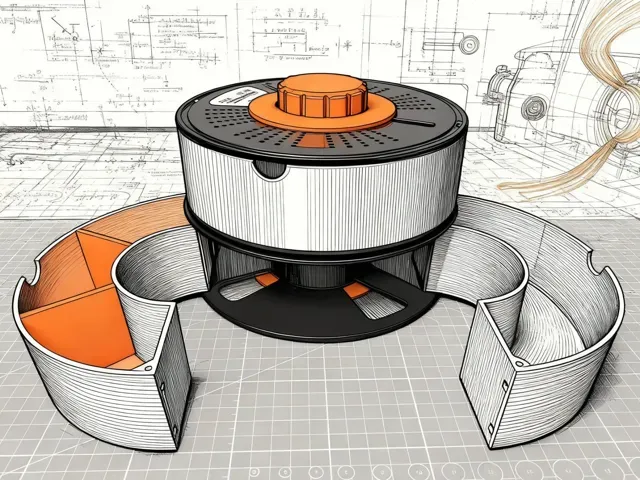 3d 打印耗材料盘改收纳盒配件