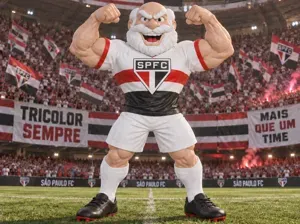 São Paulo FC Mascot 25 cm AMS for Selected Parts