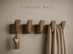 PolyHook – 5-Hook Rail