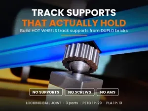 Hot Wheels Track Support x DUPLO Ball Joint