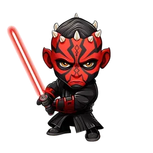 HueForge Darth Maul multicolor