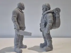 figurine of a traveler-mountain climber