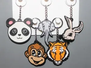 Porte clé Animal lot de 5