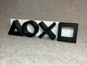 PlayStation PS5 symbols decoration