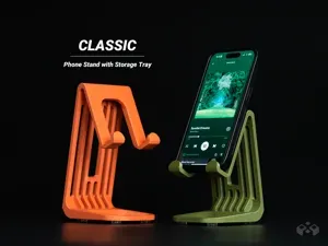 Classic iPhone Stand with Storage Tray