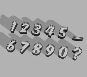 LED Numbers Inside / Zahlen Innen