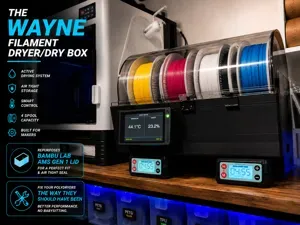 Filament Dryer & Dry Box for the AMS Lid