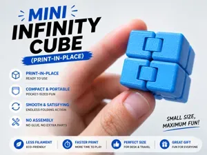 Mini Infinity Cube Fidget (Print-In-Place)