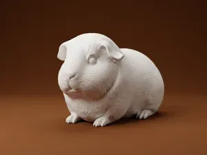 Realistic Guinea Pig Figurine