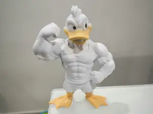 paperino body builder da colorare