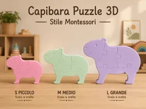 Capibara Puzzle Montessori - Educational Kids Toy