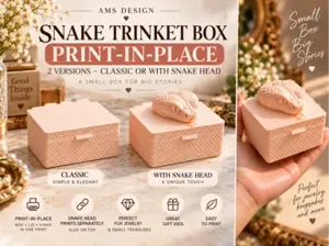 Print-in-Place Snake Trinket Box