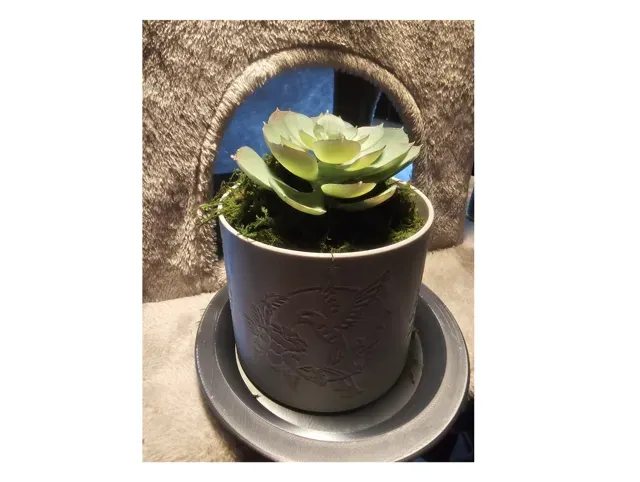 Hummingbird and Flower Self Water/Drain Flower Pot — Фото 3 из 5