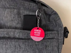 keychain remove before flight