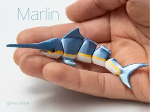 Mini Swordfish – Articulated & Keychain