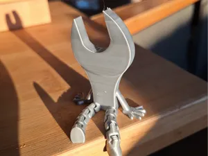 Articulated flexi flat wrench with legs