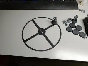 Warhammer40k thin / flexible objective markers