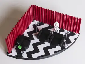 Twin Peaks Red Room Diorama | Black Lodge Scene