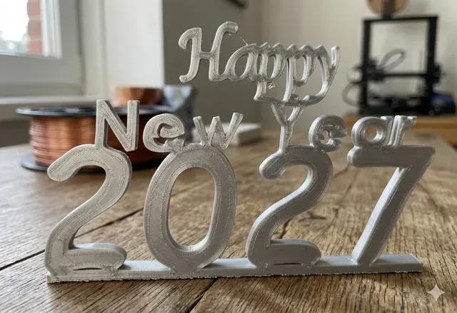 Happy New Year 2027 Celebration Sign — Image 2 of 4