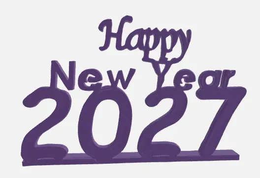 Happy New Year 2027 Celebration Sign — Image 3 of 4