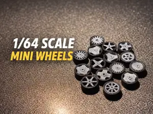new and improved 1/64 scale wheels 