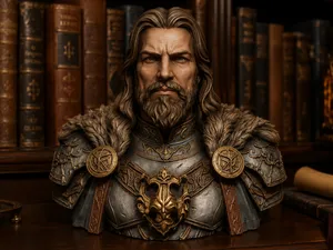 Busto fantasy del Signore Guerriero del Nord