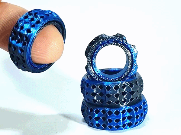 Fast Fidget Ring Spinner: 3 hole 12/14/16/18/20 mm