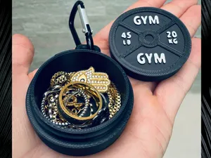 Caixa anilha container anel pilulas joias gym box