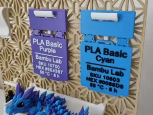 Filament Tag Holder for SKÅDIS Pegboard