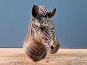 Zebra Bust Model