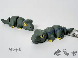 Articulated Dinosaur - Velociraptor Strong Joints
