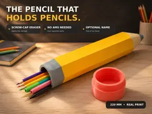 The Pencil That Holds Pencils – Giant Pencil Case