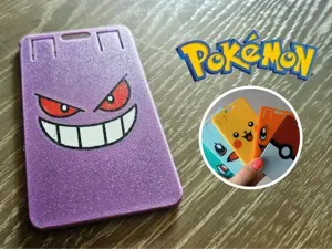Gengar Pokémon ID Card/Badge holder Standard Size