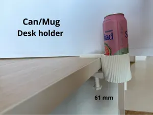Desk Clamp Can & Mug Holder (61 mm)