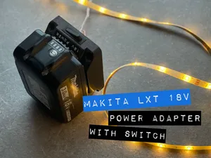 Makita LXT 18V Battery Power Adapter with switch