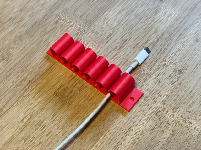 5 Slot Cable Organizer – Desk & Wall Cable Holder — Image 3 of 10