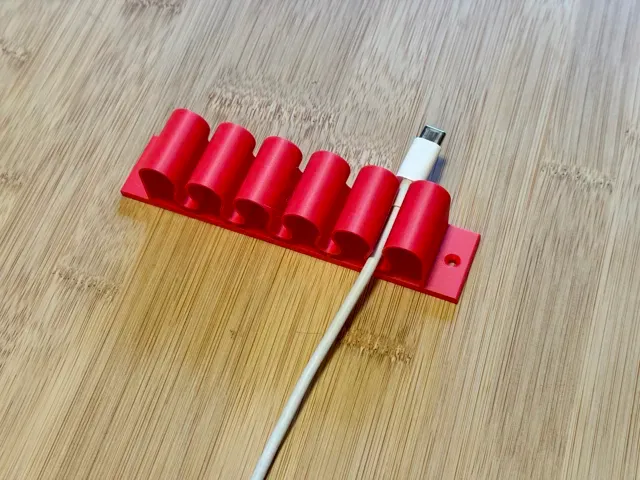 5 Slot Cable Organizer – Desk & Wall Cable Holder — Image 6 of 10
