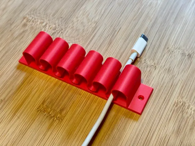 5 Slot Cable Organizer – Desk & Wall Cable Holder — Image 2 of 10