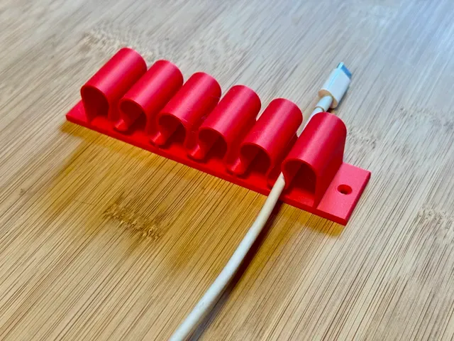 5 Slot Cable Organizer – Desk & Wall Cable Holder — Image 4 of 10