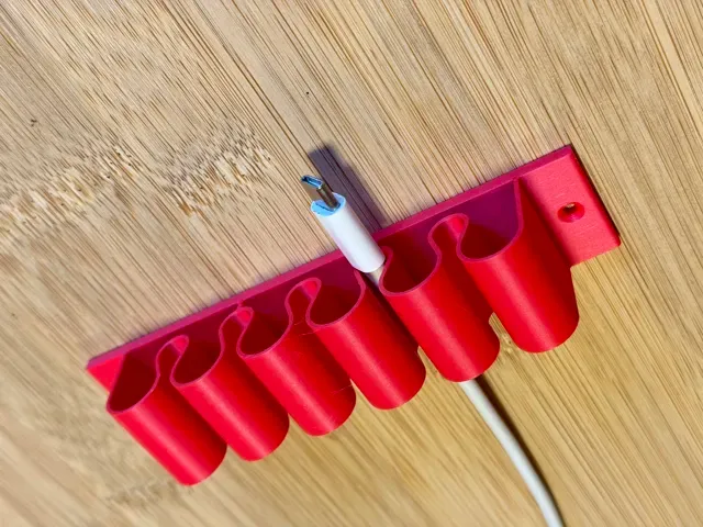 5 Slot Cable Organizer – Desk & Wall Cable Holder — Image 9 of 10